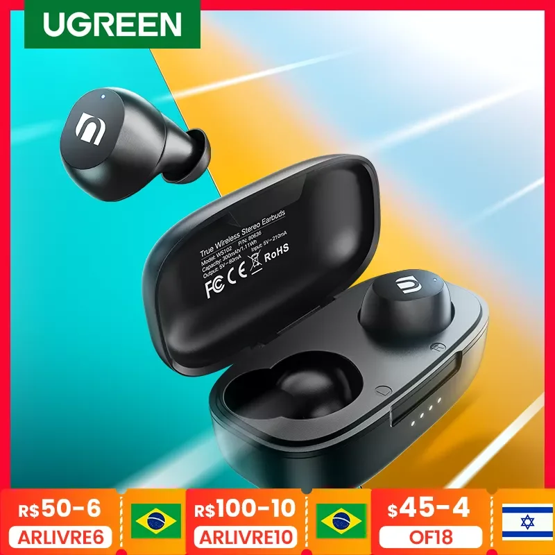

U-G-REEN TWS Bluetooth Earphones Headphones True Wireless Earbuds In Ear Stereo Headset Sport TWS Bluetooth Headphones