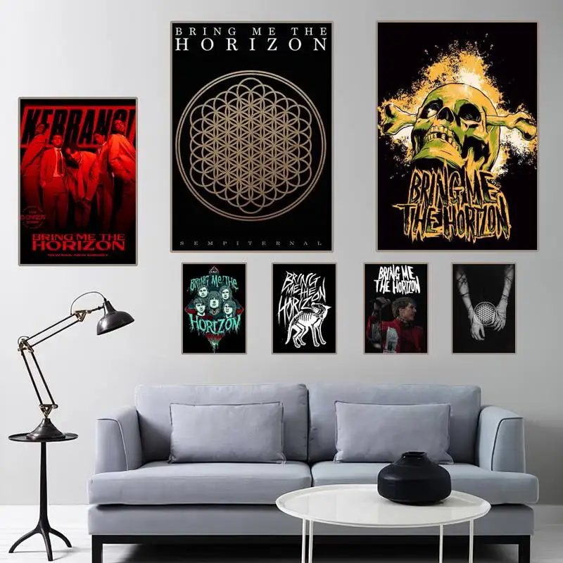 

Постер B-Bring Me The H-Horizon, Подарочный Декор для дома, картина для гостиной, спальни, маленькая