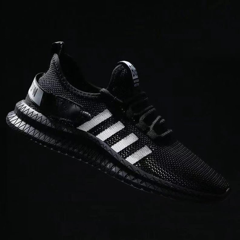 Mens Athletic Shoes Running Knitting Weaving Zapatos Para Correr Breathable Comfortable Black Outdoor Jogging Gym Shoes for Men