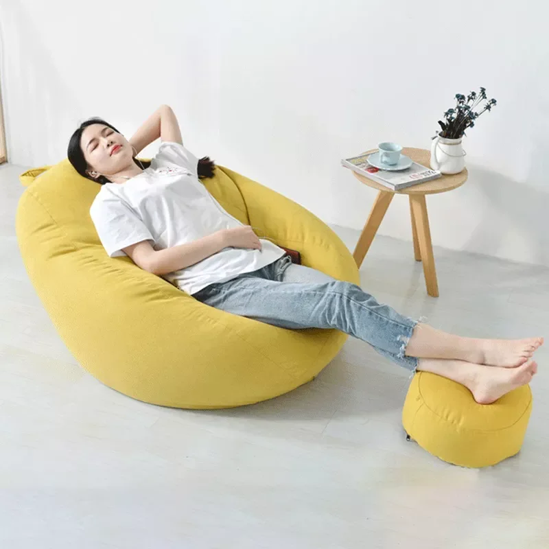 

Unfilled Lounge Sofa Cover Indoor Cozy Unstuffed Bean Bag Lazy Sofa Chair Cover Seat Room Decor Pouf Couch Tatami Ottoman Covers