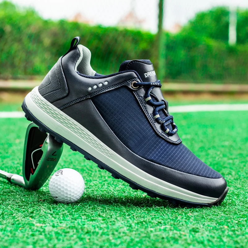 

Big Size 40-47 Men's Golf Shoes Comfortable Golfer Footwear Low Top Male Outdoor Golfing Sneakers Wear-Resisting Walking Shoes