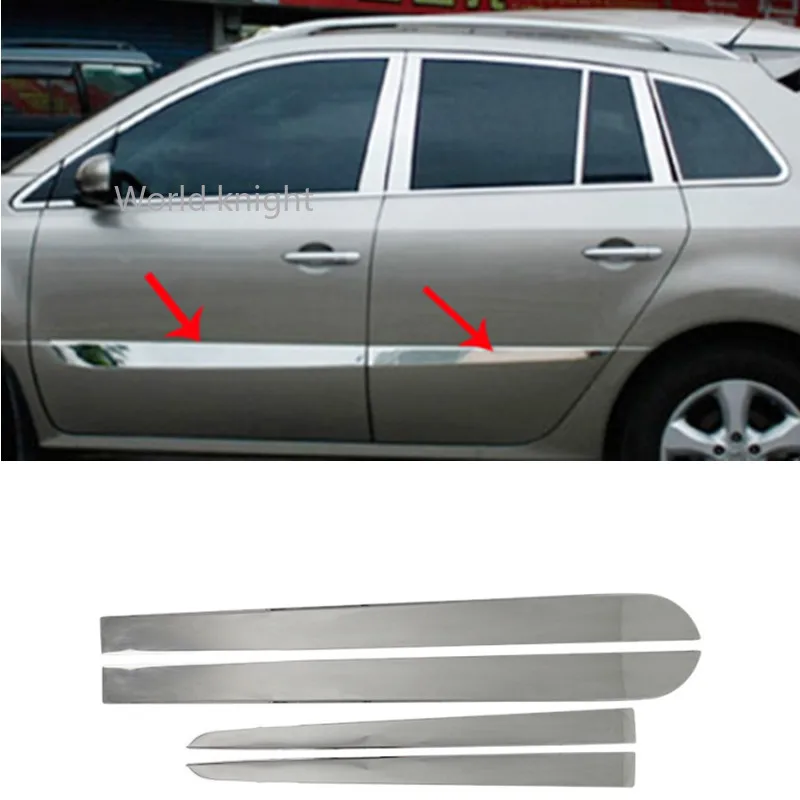 

Stainless Steel door Side Molding Trims For RENAULT KOLEOS 2008 09 10 2011 2012 2013 2014 2015