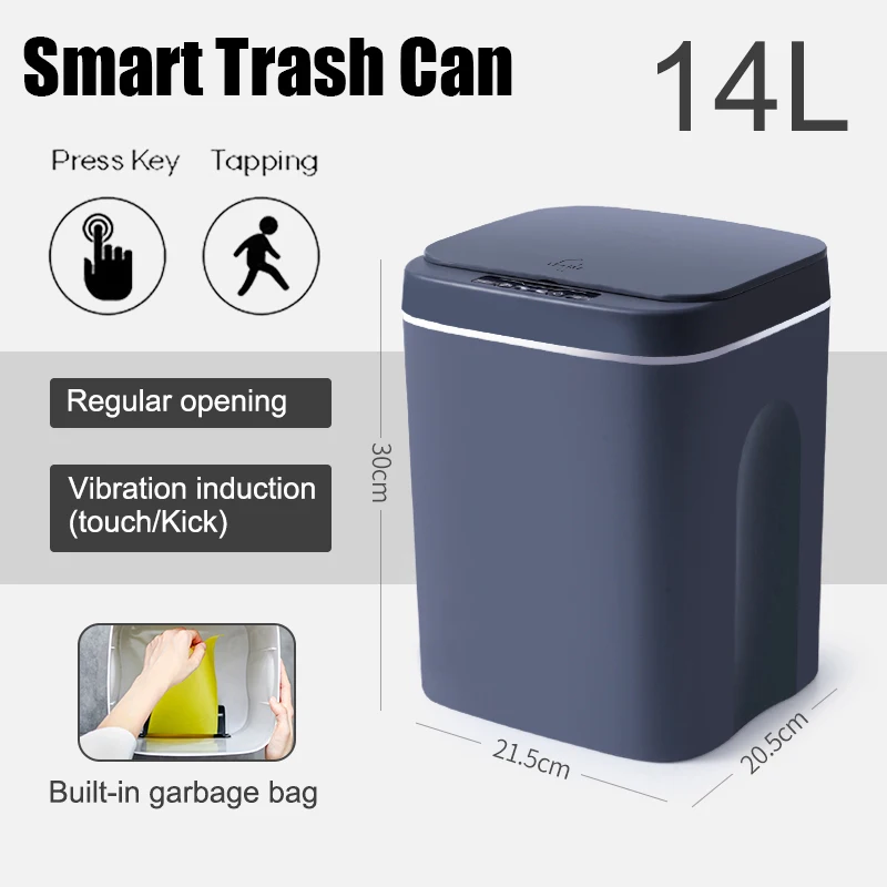 

Автоматическое бытовое умное мусорное ведро, умное мусорное ведро с автоматической индукцией, мусорное ведро для кухни и ванной комнаты