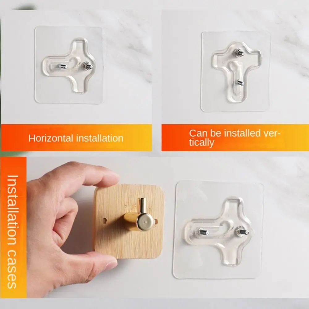 

Передвижная прозрачная самоклеящаяся настенная вешалка с винтовым крючком