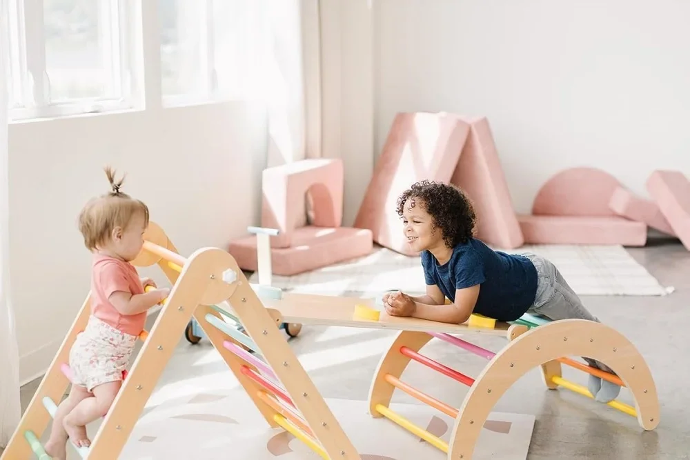 Детские деревянные складные рамки для скалолазания 3 в 1 LM KIDS