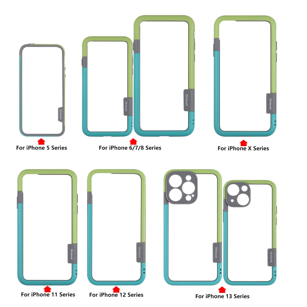Soft Bumper for iPhone SE 2022 SE3 TPU Silicone Anti-Knock Case for iPhone 5S 13 12 11 Pro Max 5x bumper for XS X XR 7 8 6S Plus