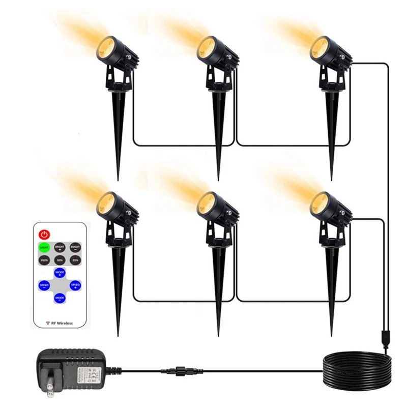 

LED Garden Lawn Light 10 Speed Brightness Adjustment LED Garden Light EU Plug