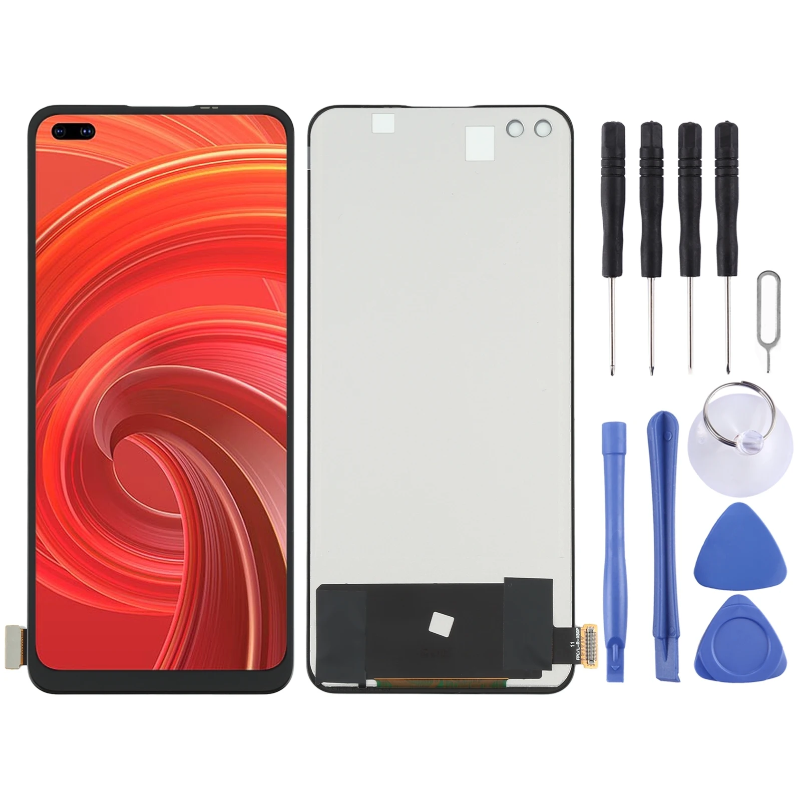 TFT Material LCD Screen and Digitizer Full Assembly for OPPO Realme X50 Pro 5G / OnePlus Nord RMX2075 RMX2071 RMX2076