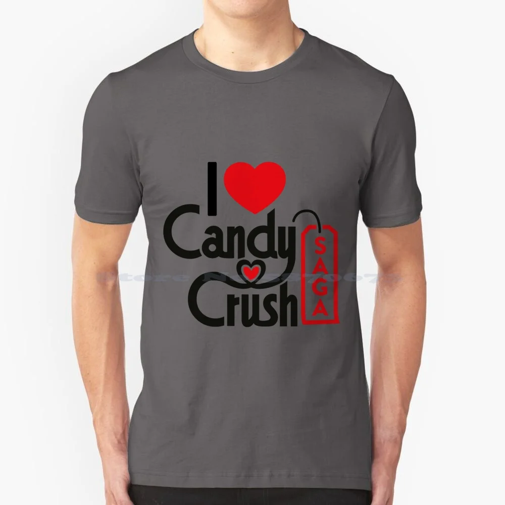 Футболка Candy дробилка 100% хлопок тройник леденцы давить Сага телефон Android Ios рынок