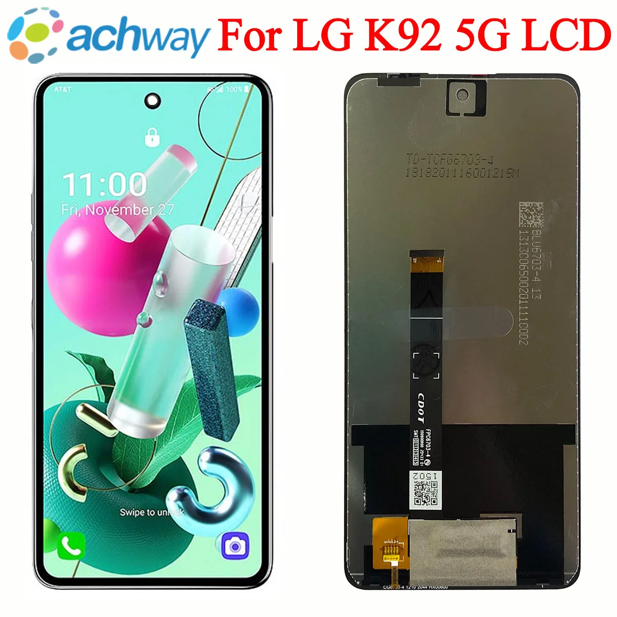 Протестированный новый дисплей 6,7 дюйма для LG K92 5G LCD LMK920 LM-K920, дисплей с рамкой для LG K92, ЖК-дисплей