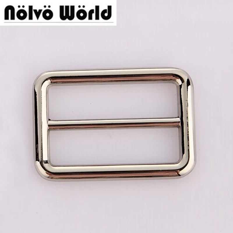 

50pcs 3.8X2.1cm 1.5 Inch bag purse buckle parts accessory,Belt Ribbon Buckle Strap Adjuster Tri-glide Buckles