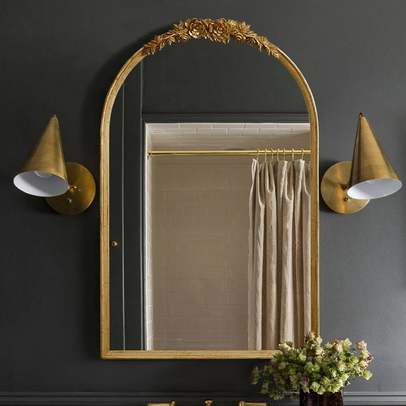 

Minimalist Modern Mirror Advanced Bathroom Aesthetic Full Length Creative Mirror Dressing Luxury Arte De Pared House Decor