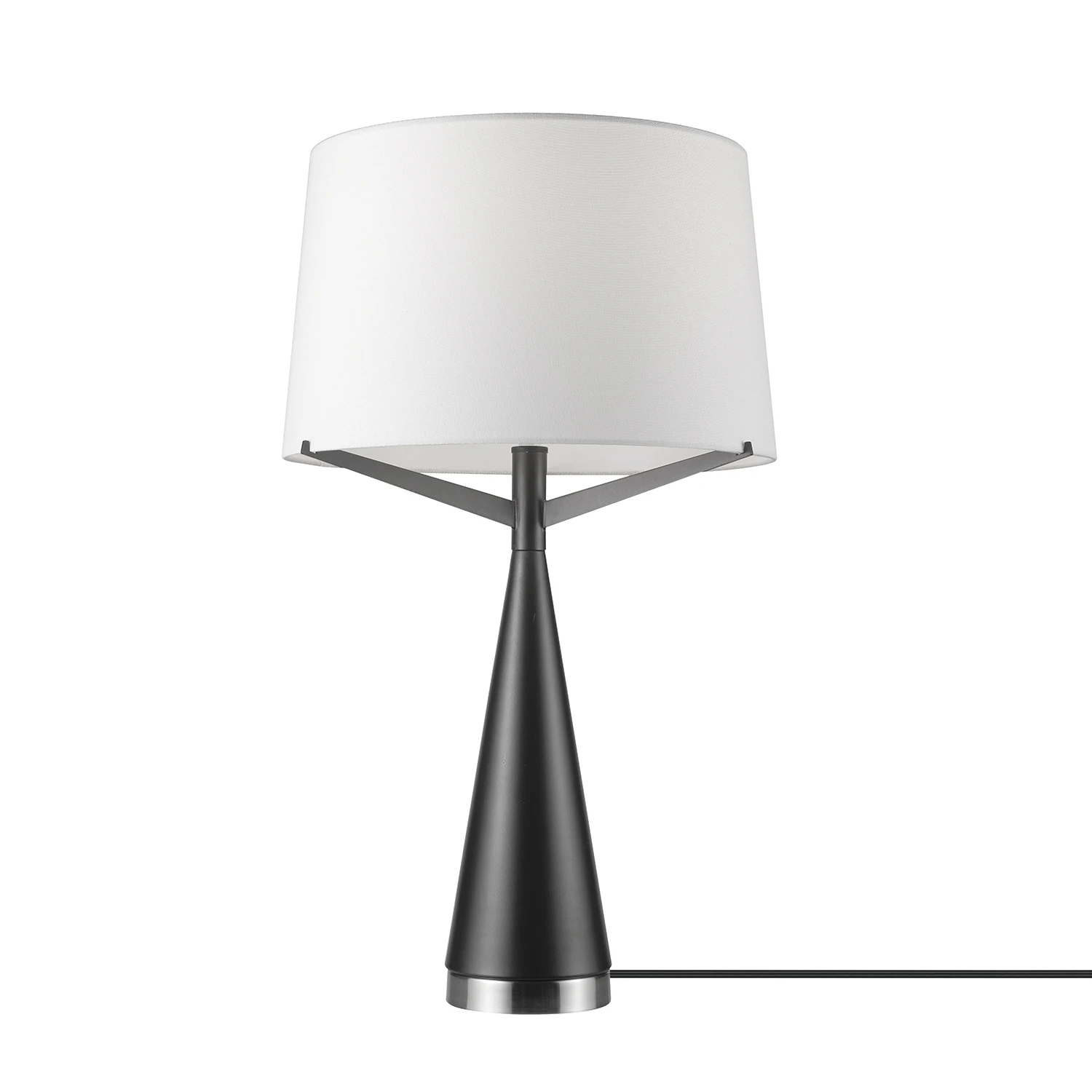 

HMTX Novogratz x Globe Levon 24" Dark Bronze Table Lamp with White Linen Shade, 67693