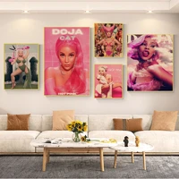 doja cat singer hip hop pop music classic movie posters decoracion painting wall art kraft paper wall decor