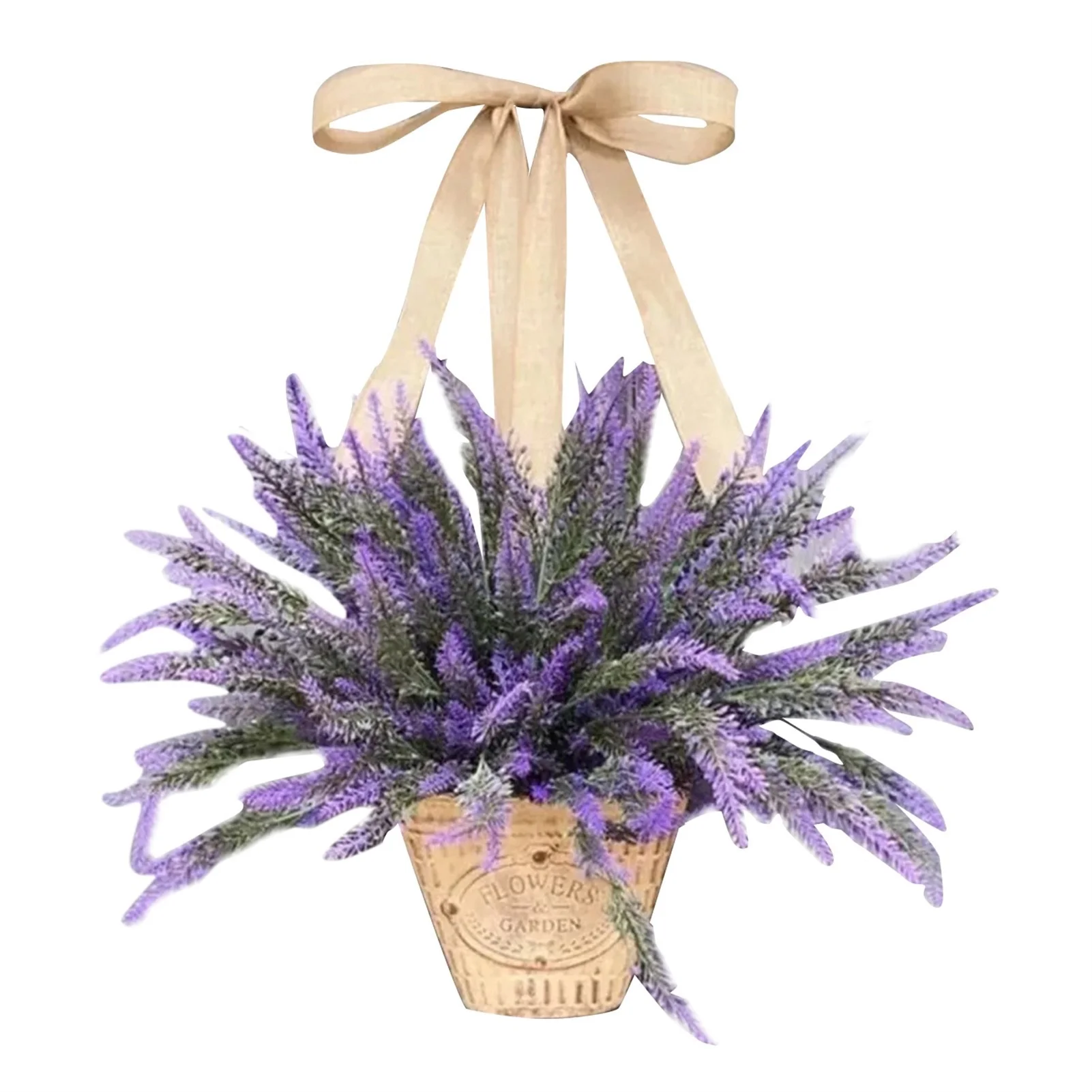 

Lavender Basket Wreath Summer Welcome Front Door Wreaths Front Door Wreath Pendant For Indoor Outdoor Home Office Wall Window