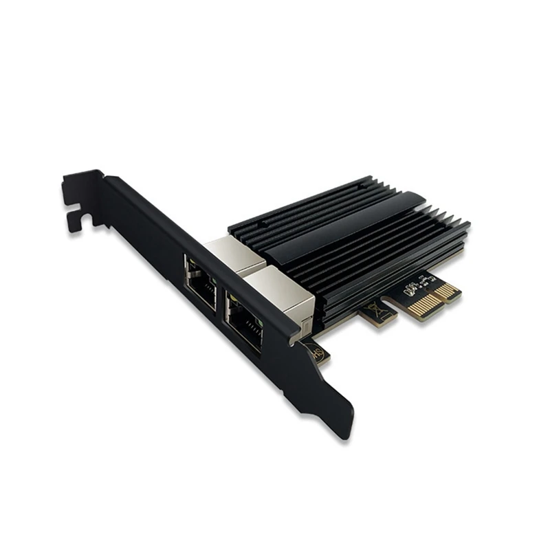 

RTL8125B Dual-Port 2.5G Network Card PCI-E Built-In 2500Mbps Dual-Port Wired Network Card Server Industrial Computer