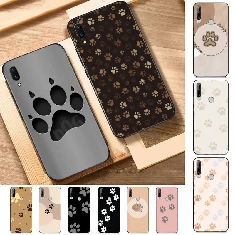 

Best Friends Dog Paw Phone Case for Huawei Y 6 9 7 5 8s prime 2019 2018 enjoy 7 plus