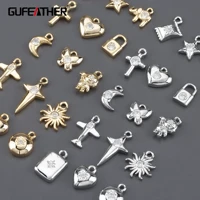 gufeather ma39jewelry accessoriespass reachnickel free18k gold rhodium platedcopperjewelry makingdiy pendants10pcslot