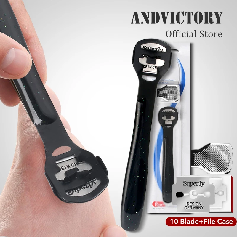 Knife Sharpener Foot File Rape For Heels Care Grater Hard Skin Remover Tool 10 Replacement Blades