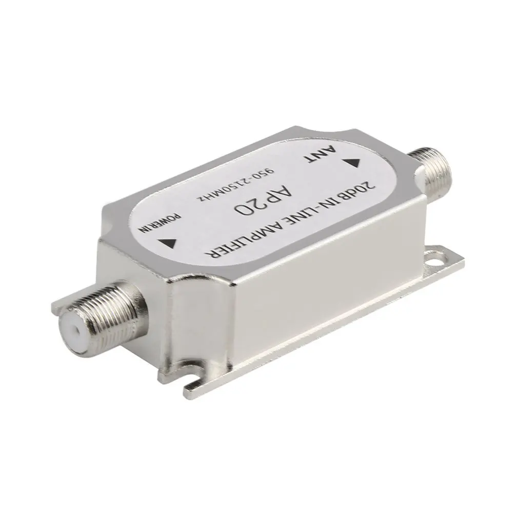 

New Satellite 20dB In-line 950-2150MHZ Signal Booster For Antenna Cable Run Channel Strength