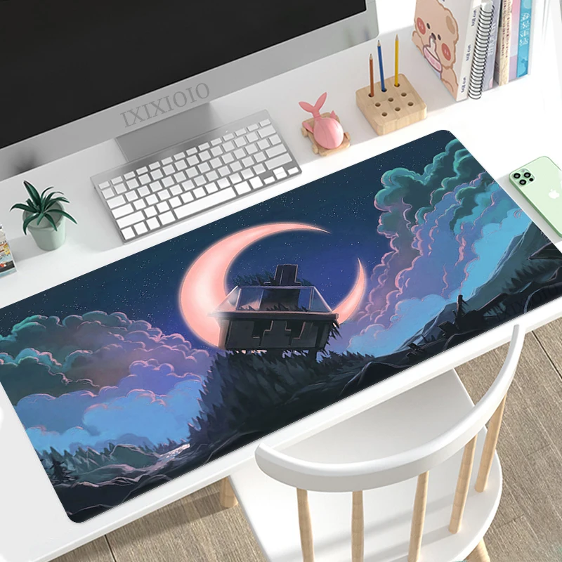 

Mountain & Moon Mouse Pad Gaming XL Large Home HD Mousepad XXL MousePads Non-Slip Office Natural Rubber Soft Computer Mice Pad