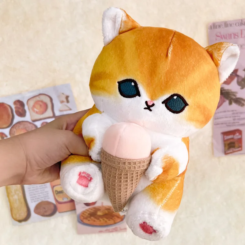 20 см Mofusand плюшевые игрушки Kawaii Hold мороженое кошка друзья креветки куклы милый