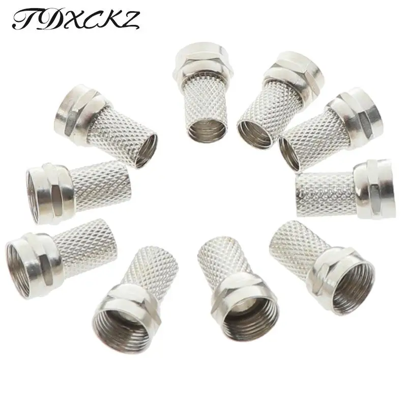 

Разъем 75-5 F винтовой Тип для RG6 спутниковой ТВ антенны коаксиальный кабель F разъем 10 шт.