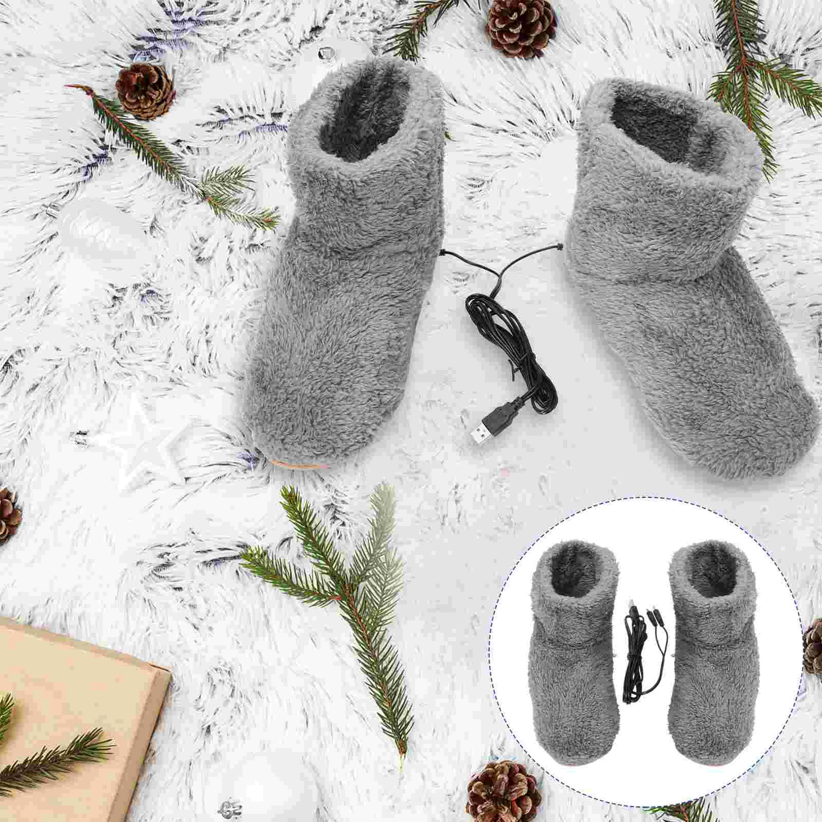 

Warmer Foot Shoes Heated Heating Electricfeet Slippers Warmers Boots Warm Heat Pad Practical Usb Fast Slipper Heater Women