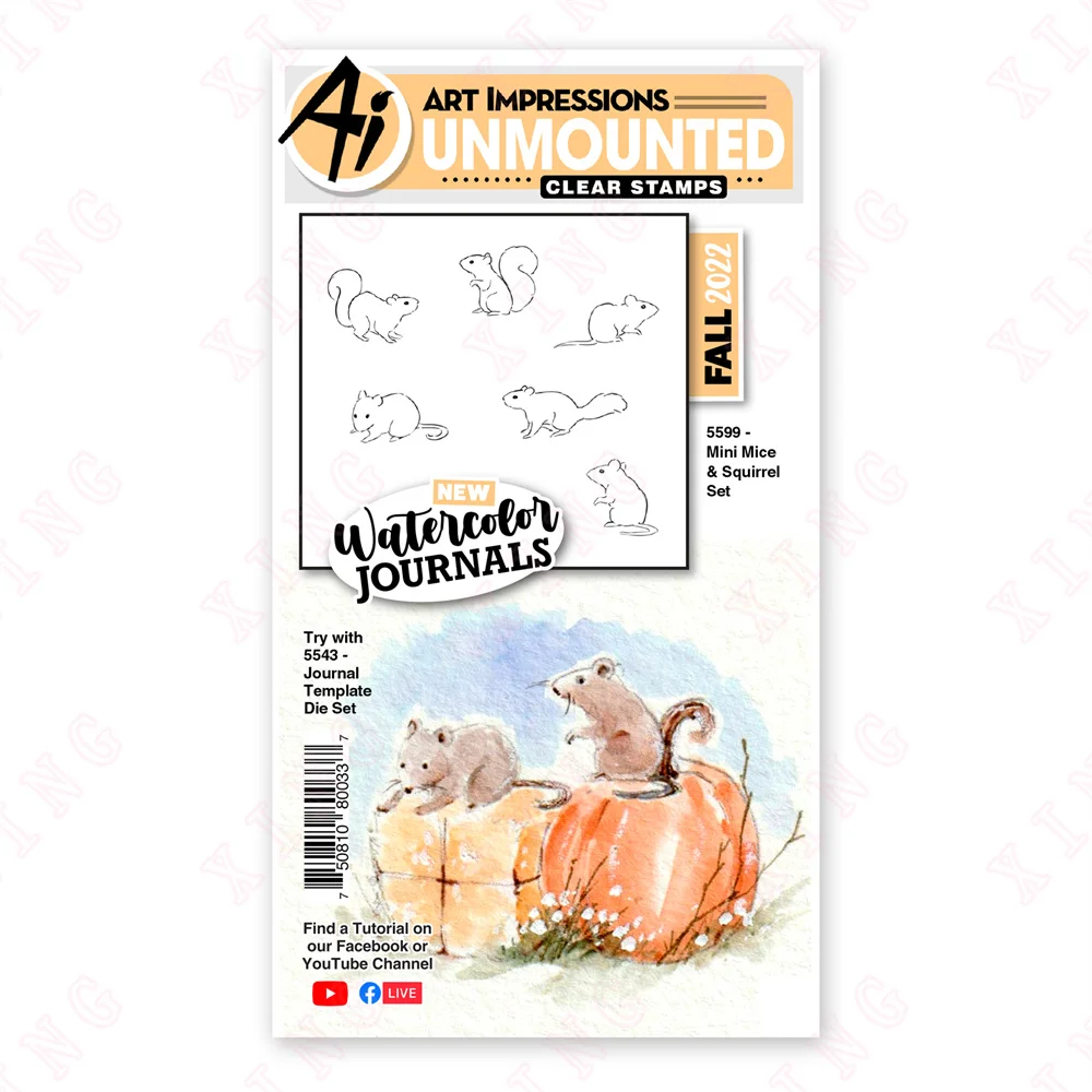 

Clear Silicone Stamps Metal Cutting Dies Embossing Scrapbook Decoration Craft Template New Arrival Mini Mice & Squirrel Set Mold