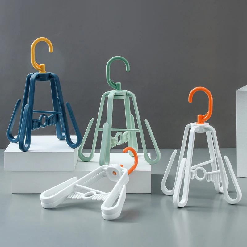 

Multifunctional Drying Shoe Rack Windproof Double Sun Rotating Hanger Foldable Storage Hangers Shoes Organizer Cloth Drying Rack