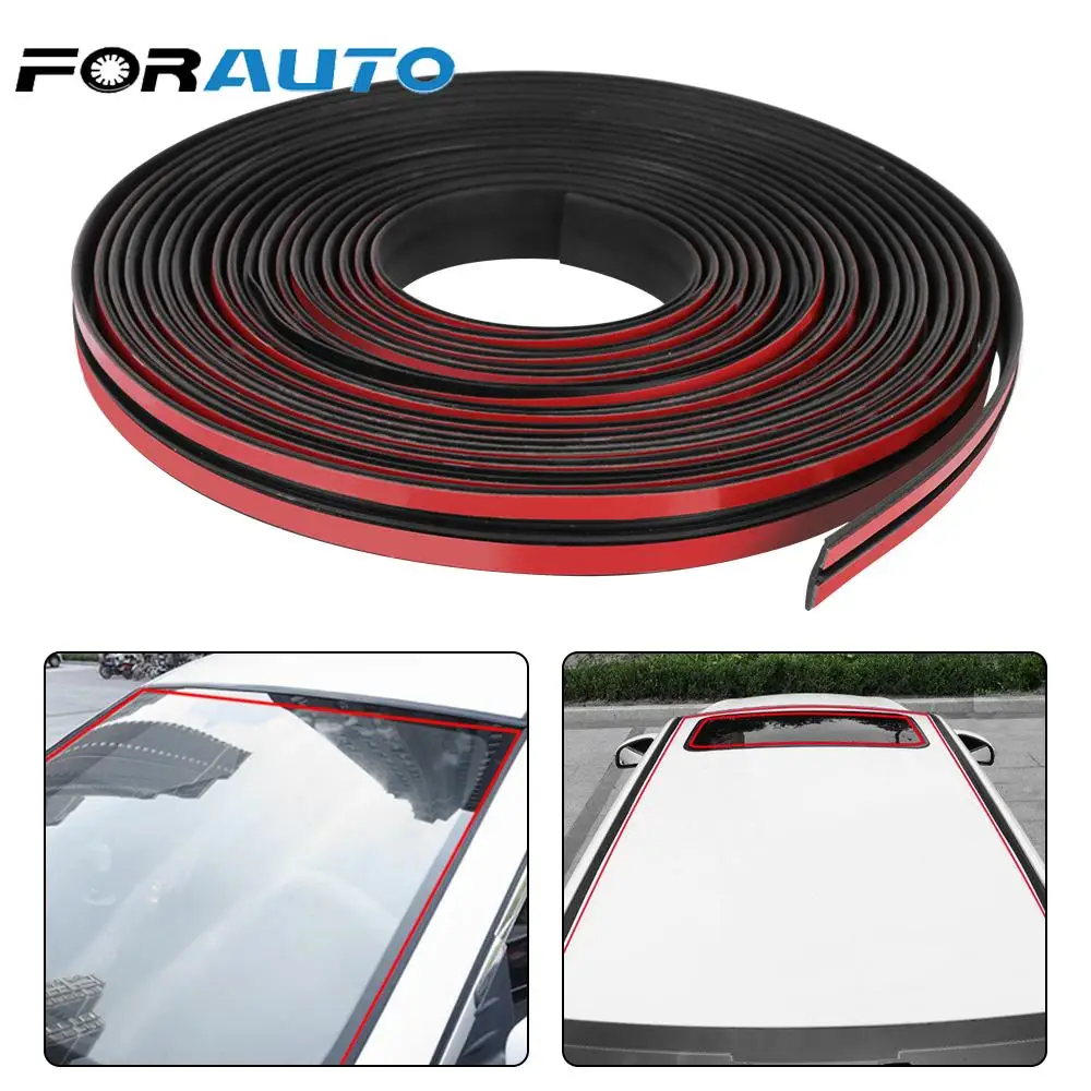 

Автомобильная внешняя наклейка, наклейка на окно, край лобового стекла, уплотнительная лента для крыши, универсальные автомобильные аксесс...