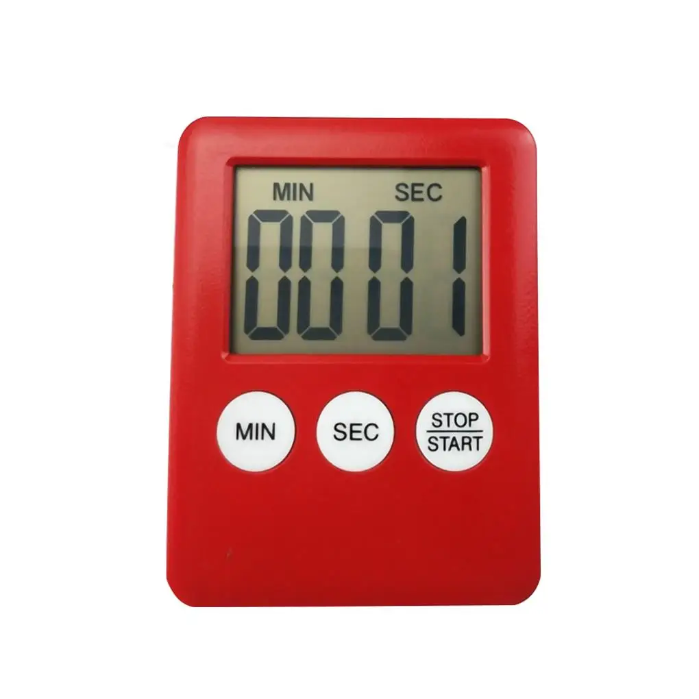 

Digital Cooking Timer LCD Display Baking Countdown Alarm Button Operation Kitchen Timer Built-in Battery Kitchen Timer Alarmer