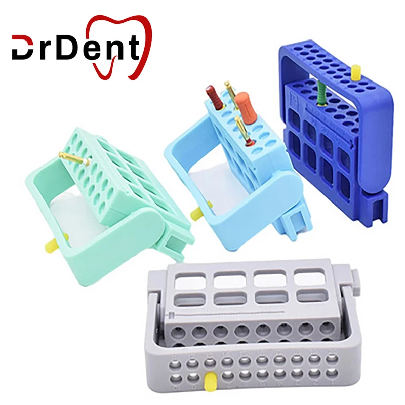 

Dentst 1Pcs 16Holes Dental Endo Dispenser Endodontic File Drill Stand Holder Autoclavable Dentistry Lab Instrument Block Holders