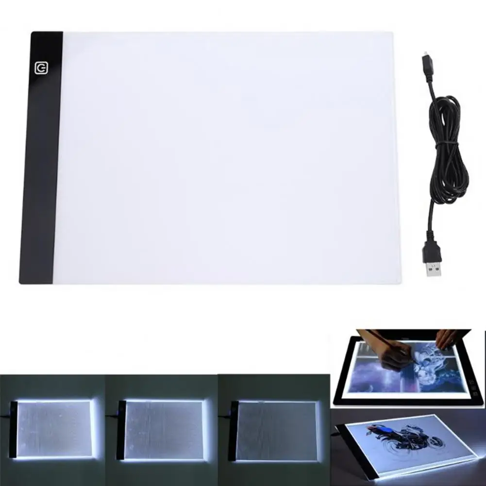 

Долговечная Светодиодная доска для рисования, легкая переноска, защита зрения, отличная A4 светодиодсветодиодный доска для копирования, пла...