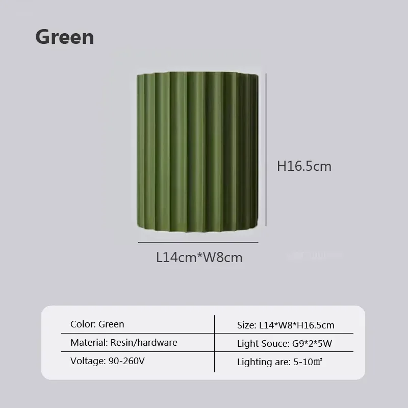 

Resin LED Wall Lamp Decor Lights For Bedroom Study Living Room Hallway Staircases Dining Room Hotel Home G9 Lighting Fixtures