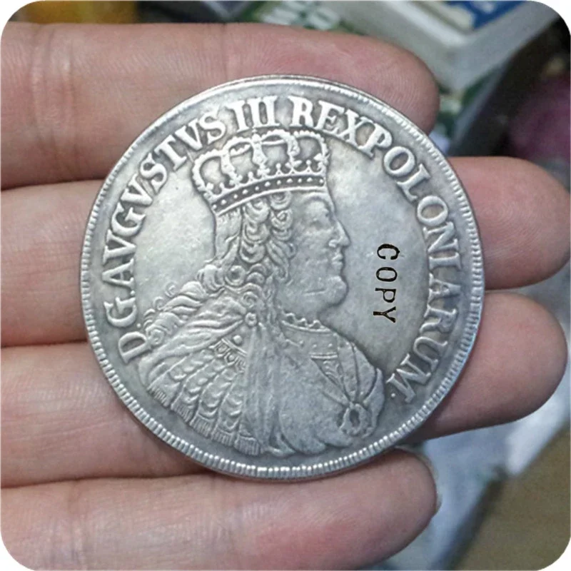 Польша-THALER-1753-AVGUSTUS-III-Rex-Pol -реплики монет медаль памятные монеты