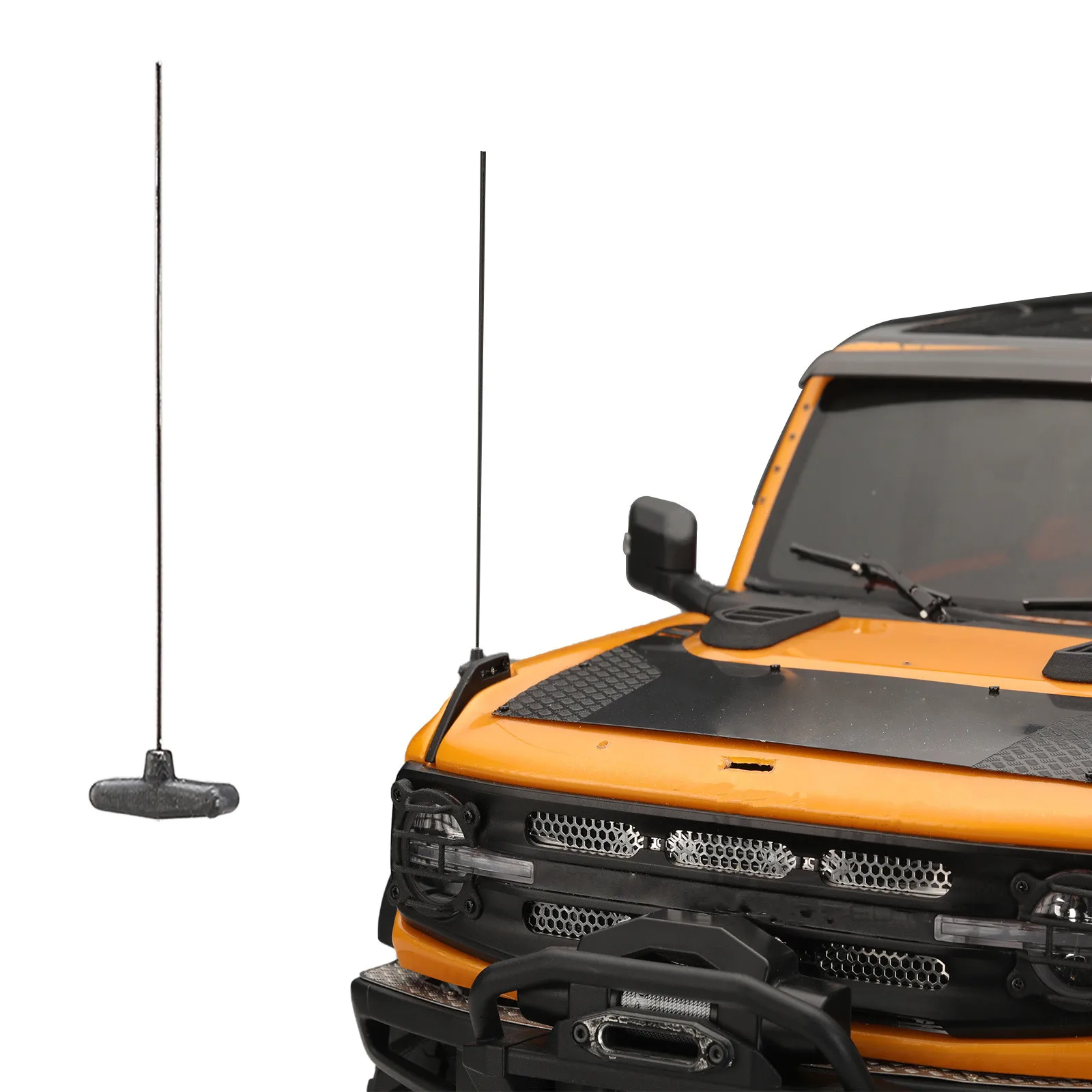 

1 шт. антенна для капота автомобиля на радиоуправлении для TRAXXAS TRX-4 BRONCO 2021 1/10 высококачественная металлическая нейлоновая антенна для капота...