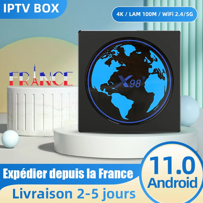 

Best X98mini 2022 Android 11.0 Tv Iptv Box 4K Amlogic S905W2 Media Player Support 2.4/5G Smart Iptv Box France Shipping Receiver