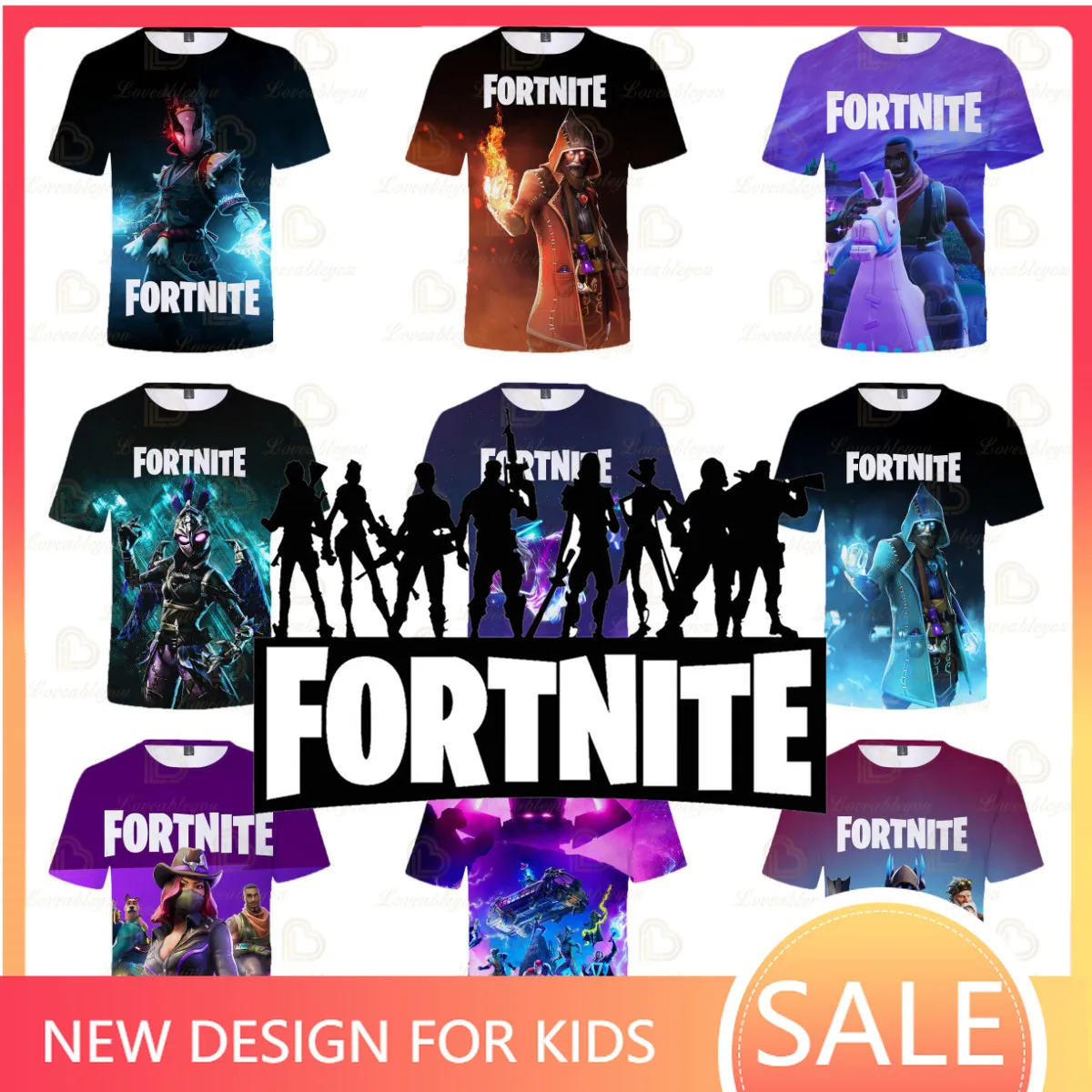 

Short Sleeve Coat Fortnite Victory Hero Child Kids Tshirt Battle Royale 3d T-shirt Tees Girls Harajuku Boys Clothes