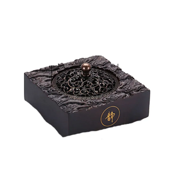 

Chinese Wooden Candlee Vessel Zen Living Room Vaporizer Shishaer Smoke Backflow Candlee Vessel Bruleur Encens Room Decor DB60XX