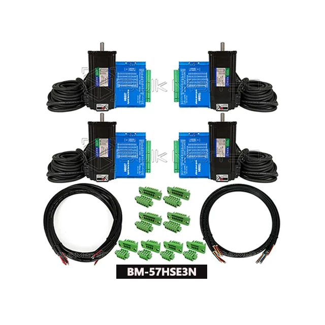 

HBS57+57HSE3N Closed-loop step motor 57 Stepper Motor Driver Nema 23 2-phase for CNC Machine