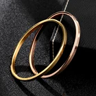 Браслеты из нержавеющей стали для влюбленных, простые украшения 4 мм, для пар, Подарочные ювелирные изделия для свадебной вечеринки