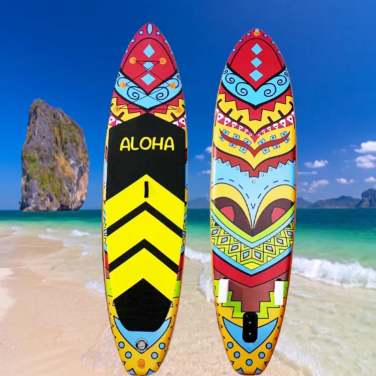 

SUP entry-level Russian pattern water racing inflatable surfboard, stand-up paddleboard, paddleboard