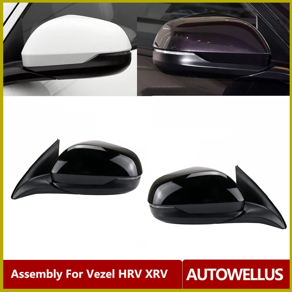 

For Honda Vezel HRV XRV 2014 2015 2016 2017 Folding Electric Car Rearview Mirror 5 Wire