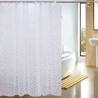 shower curtains 180cm peva fabric white geometric transparent water resistant bathroom curtain with hooks simple modern style