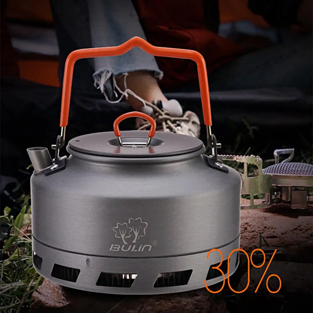 

Compact Durable Outdoor Activities Hot Water Kettle Collapsible Handle Teapot High Efficiency for Fishing