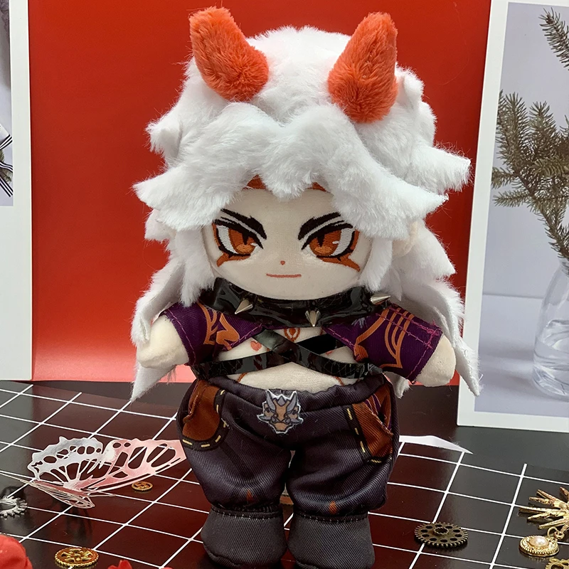 

20cm Limit Genshin Impact Arataki Itto Cosplay Plush Doll Stuffed Anime Plushie Change Clothes Outfit Toy Soft Mascot Fan Gift