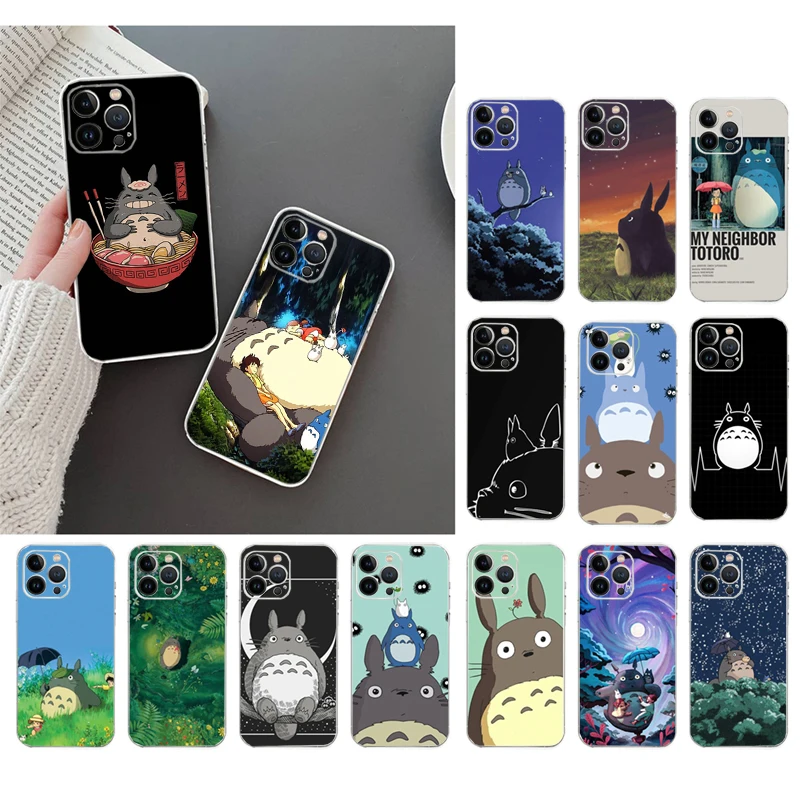 

Phone Case For iphone 14 Pro Max 13 12 11 Pro Max XS XR X 12 13 mini 7 8 14 Plus 7 8 SE My Neighbor Totoro Case Funda