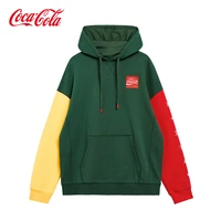 cocacola fashion brand contrast color hooded sweater casual sportswear couples clothes fashion women clothes new men clothes