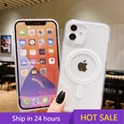 Магнитный чехол с беспроводной зарядкой для iPhone 13 12 11 Pro Max Mini XR X XS MAX 7 8 Plus SE 2020